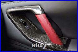 Carbon Fiber interiors door handle cover fit for 09-14 Nissan GT-R GTR R35