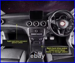 Carbon Fibre Full Centre Console Trim Kit For Mercedes CLA GLA W176 W117 X156