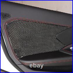 Carbon Interior Door Panel Large Panel Sticker Trim For Corvette C8 2020-2023