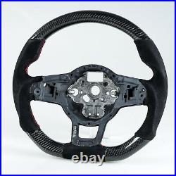 Carbon Suede Steering Wheel For VW Golf/Polo GTI Jetta GLI Scirocco/Tiguan RLine