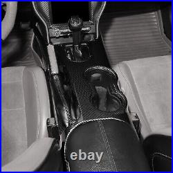 Carbon fiber Interior Center Console Gear Shift Panel Trim for Ford Mustang 15+ Carbon fiber Interior Center Console Gear Shift Panel Trim for Ford Mustang 15+