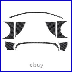 Carbon fiber Interior Dash Glove Handle Defogger Center Air Vent Trim Kit Carbon fiber Interior Dash Glove Handle Defogger Center Air Vent Trim Kit