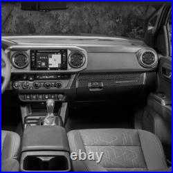 Carbon fiber Interior Dash Glove Handle Defogger Center Air Vent Trim Kit