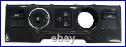 Clock+Terrain dash panel fascia Black carbon fiber for Range Rover L322 interior