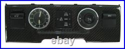Clock+Terrain dash panel fascia Black carbon fiber for Range Rover L322 interior