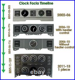 Clock+Terrain dash panel fascia Black carbon fiber for Range Rover L322 interior