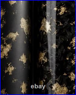 Custom Forged Carbon Fiber Vinyl Wrap Matte Gloss Gold Flake Interior Trim