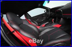 Custom Porsche 996 Interior Black Leather, Carbon Fiber, Red Stitching WOW LQQK