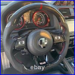 Customized Carbon Fiber Steering Wheel for VW Golf MK7 GTI R Scirocco 2012+