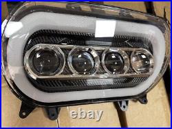 DOT LED Headlight Hi/Low Beam DRL Interior Carbon Fiber For Road Glide 2015-2023