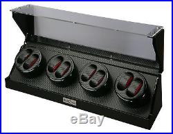 Diplomat Eight 8 Watch Winder Black Finish with Carbon Fiber Interior 31-478