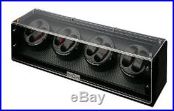 Diplomat Eight 8 Watch Winder Black Finish with Carbon Fiber Interior 31-478