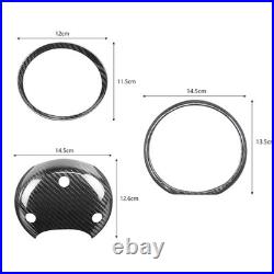 Dry Carbon Fiber Car Interior Tachometer Ring Cover Trim For MINI R55 R56 R60