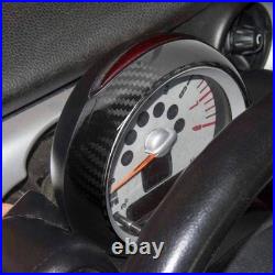Dry Carbon Fiber Car Interior Tachometer Ring Cover Trim For MINI R55 R56 R60