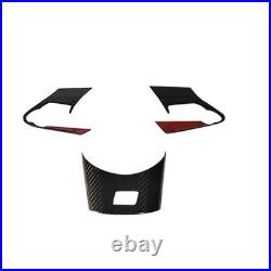 Dry Carbon Fiber Interior Steering Wheel Panel Trim For Toyota GR Corolla 23-25
