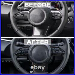 Dry Carbon Fiber Interior Steering Wheel Panel Trim For Toyota GR Corolla 23-25