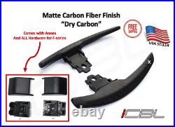 Dry Carbon Fiber Paddle Shifters Fit BMW F10 F30 F80 F82 335i 340 M2 M3 M4 M6 CF