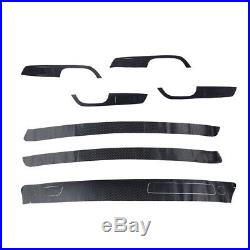 Fit For BMW E90 E92 E93 2005-13 Glossy Carbon Fiber Sticker Interior Decal Trim