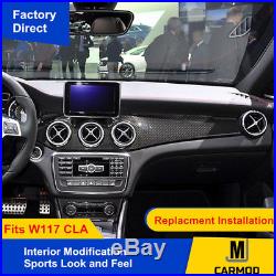 Fit For Benz CLA W117 AMG Style Air Conditioning Carbon Fiber Interior Replaced