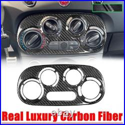 Fit For Fiat 500 Abarth 10-15 Real Carbon Fiber AC Air Conditioning Switch Cover