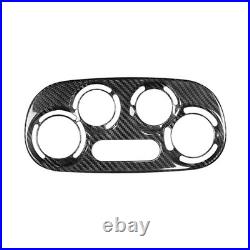 Fit For Fiat 500 Abarth 10-15 Real Carbon Fiber AC Air Conditioning Switch Cover