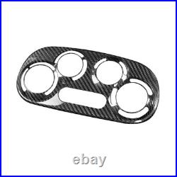 Fit For Fiat 500 Abarth 10-15 Real Carbon Fiber AC Air Conditioning Switch Cover