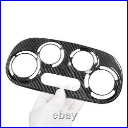 Fit For Fiat 500 Abarth 10-15 Real Carbon Fiber AC Air Conditioning Switch Cover