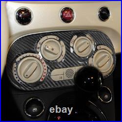 Fit For Fiat 500 Abarth 10-15 Real Carbon Fiber AC Air Conditioning Switch Cover