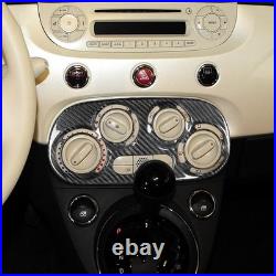 Fit For Fiat 500 Abarth 10-15 Real Carbon Fiber AC Air Conditioning Switch Cover