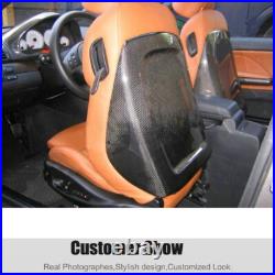 Fit for BMW 3 Series E46 M3 1PC Real Carbon Fiber Interior Seat Back Trim Cover