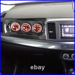 Fit for Mitsubishi EVO Carbon Fiber Interior Front Dashboard Instrument Cover 1x