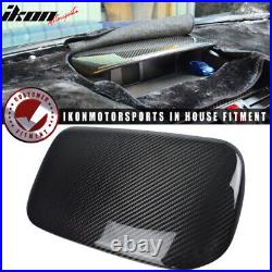 Fits 15-18 Subaru WRX STI Center Top Carbon Fiber Dash Panel Console Hood Cover