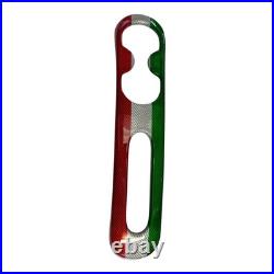 Fits Abarth 500 Interior Centre Console Tunnel Genuine Carbon Fibre Tri Colour