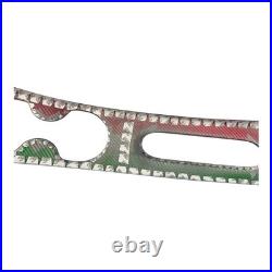 Fits Abarth 500 Interior Centre Console Tunnel Genuine Carbon Fibre Tri Colour