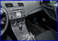 Fits BMW X5 07-13 Carbon Fiber Interior Dashboard Dash Trim Kit Parts FREE S&H