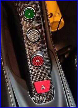 Fits Ferrari 812 Superfast 18-22 F1 Gear Button in Tri Colors Carbon Fiber