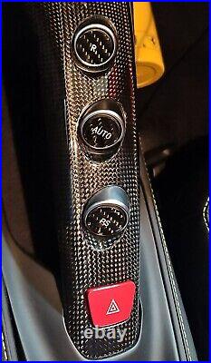 Fits Ferrari GTC4 Lusso & T 17-22 F1 Gear Button in Black Carbon Fiber Kit