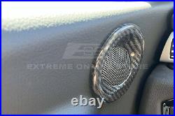 For 20-Up Toyota A90 A91 Supra CARBON FIBER Inner Door Speaker Ring Trim Cover