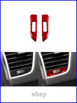 For 2013-2016 Audi Q5 Vehicle Carbon Fiber Full Interior Kit Trim Red 36Pcs