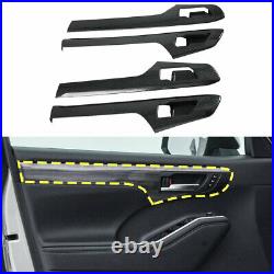 For 2020-2022 Highlander Carbon Fiber Interior Door Handle Cover Trim Parts 4PCS