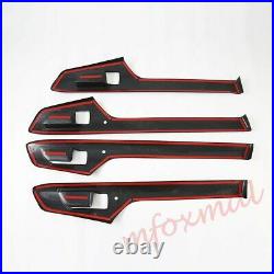 For 2020-2022 Highlander Carbon Fiber Interior Door Handle Cover Trim Parts 4PCS