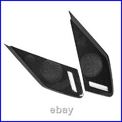 For 2020-2023 Corvette C8 Real Carbon Fiber Door Sound Speaker Cover Trim