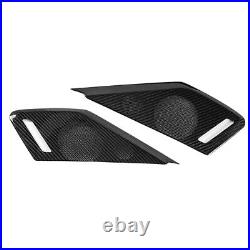 For 2020-2023 Corvette C8 Real Carbon Fiber Door Sound Speaker Cover Trim