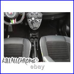 For Abarth Interior Cup Centre Console Tunnel Genuine Carbon Fibre 500 595 695