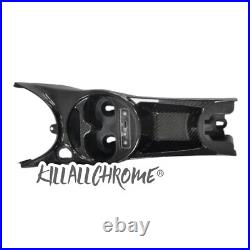 For Abarth Interior Cup Centre Console Tunnel Genuine Carbon Fibre 500 595 695