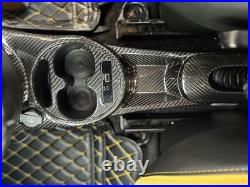 For Abarth Interior Cup Centre Console Tunnel Genuine Carbon Fibre 500 595 695