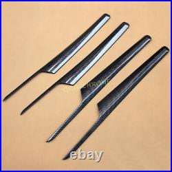For Audi Q5 2017-2024 Carbon Fiber Interior Door Panel Strips Cover Accessories
