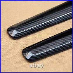 For Audi Q5 2017-2024 Carbon Fiber Interior Door Panel Strips Cover Accessories