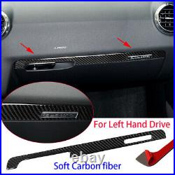 For Audi TT 8N 8J MK123 2008-14 Carbon Fiber Interior Decorative Trim 15PCS