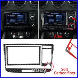 For Audi TT 8N 8J MK123 2008-14 Real Carbon Fiber Interior Decorative Trim 15PCS